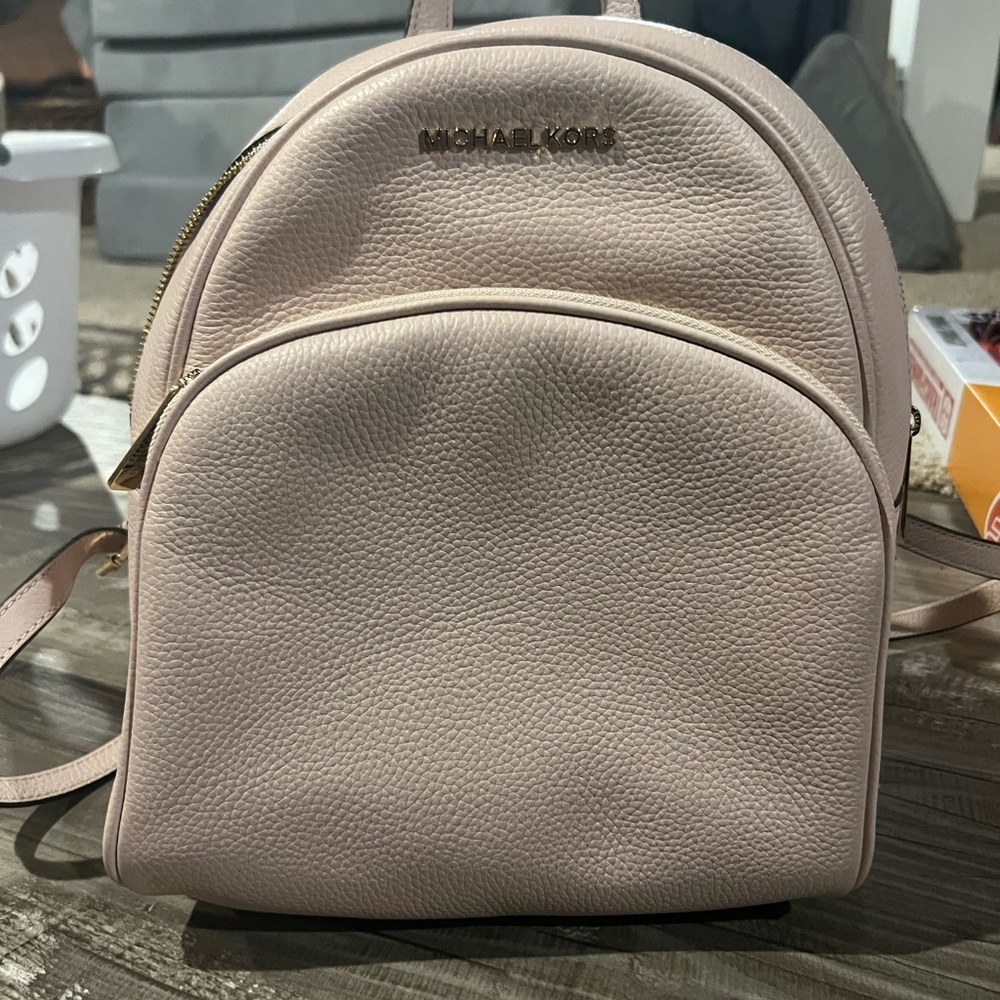 Pink Michael kors backpack